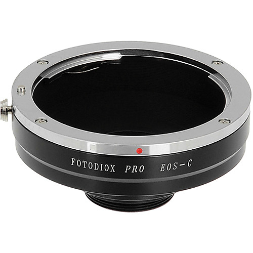 Fotodiox Pro Adaptador de montura de objetivo Canon EOS (EF / EF-S) D/SLR a montura C (montura de rosca de 1") Cine y CCTV (EOS-C-Pro)